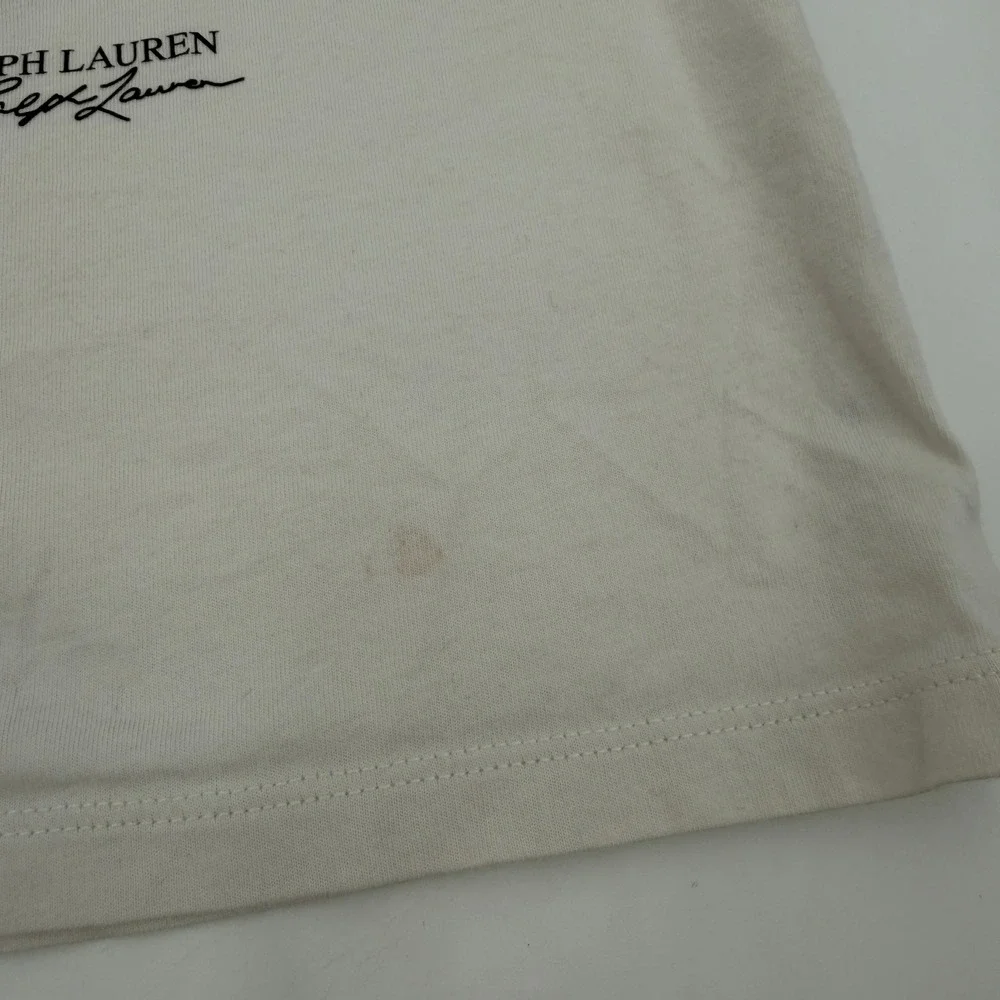 Polo Ralph Lauren Girls Cream Polo Raincoat‎ Bear Graphic T-Shirt Size 4T